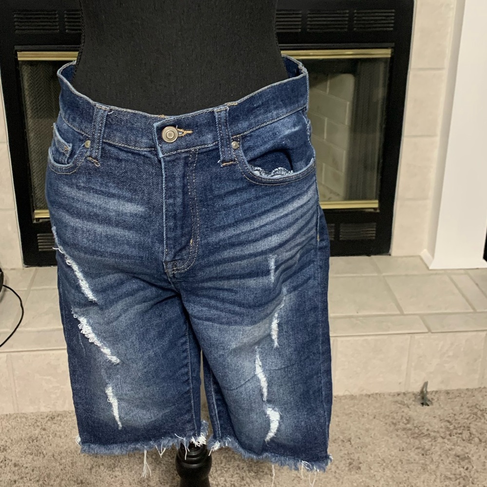 NOBO High Rise Cut Off Bermuda Shorts